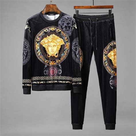 versace mens clothing|velvet tracksuit men's versace.